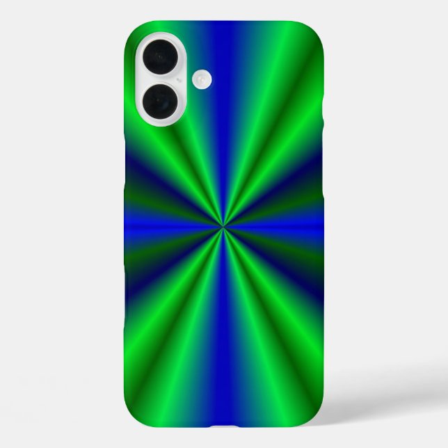 blau grün Regenbogen Case-Mate iPhone Hülle (Rückseite)