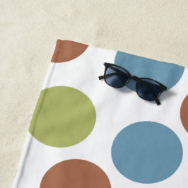 Blau, Grün und Braun Strandtuch