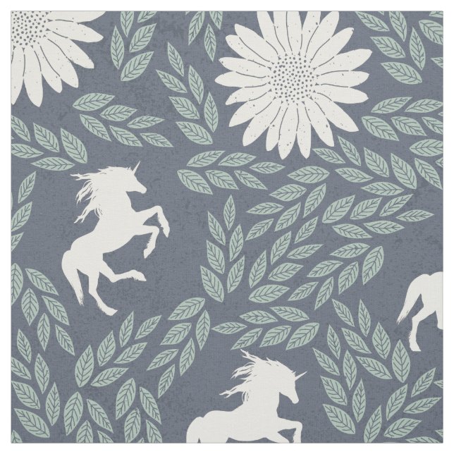 Blau Grün und Elfenbeineinfassmuster Stoff (Muster)