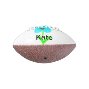 Blau grüne Aquarellfarbe fügt Ihrem Namen tex hinz Football