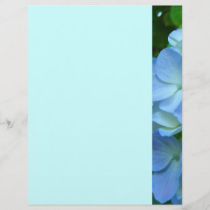 Blau Grüne Florale Flieger Papier Designer