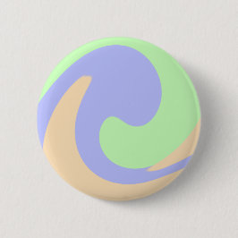 Blau-grüne Omerwassermarmor bohu fett Muster Button