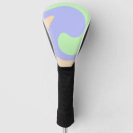 Blau-grüne Omerwassermarmor bohu fett Muster Golf Headcover