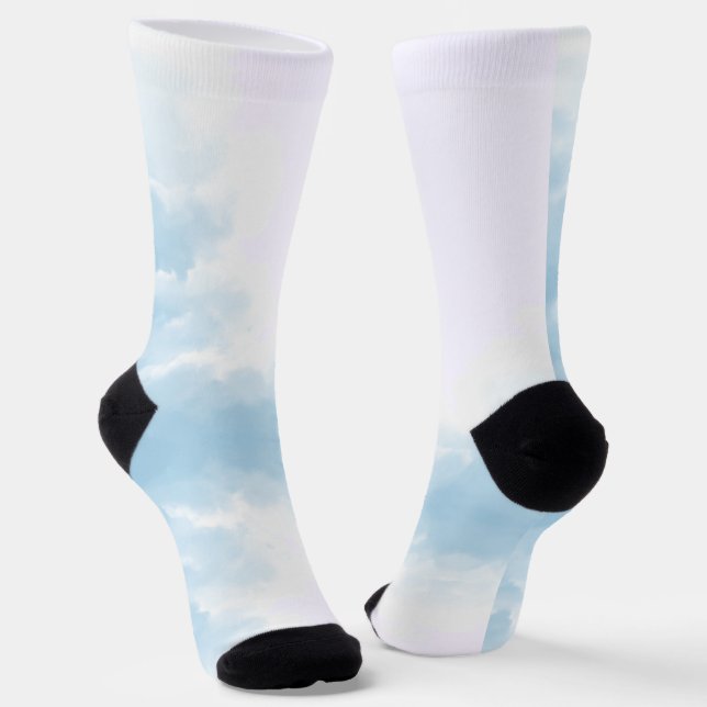 Blau & Hellblau Socken (Gewinkelt)