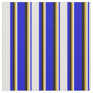 Blau, hellgelb, goldenrod und schwarz gefärbt stoff