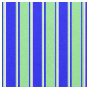 Blau, hellgrün und Minzcreme Stoff