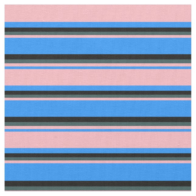 Blau, hellrosa, dunkelgraue und schwarze Farbe Stoff (Nahaufnahme)