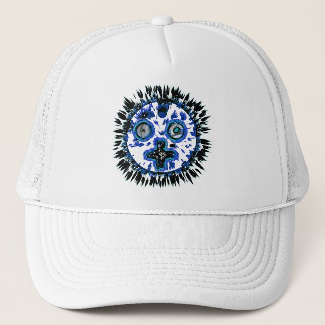 Blau Herrn sun Truckerkappe (Vorderseite)