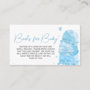 Blau Hier sind die Scoop Baby Shower Books for Bab Begleitkarte