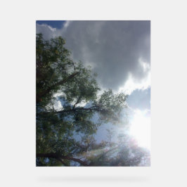 Blau-Himmel im Akrylsigndesign Acrylschild