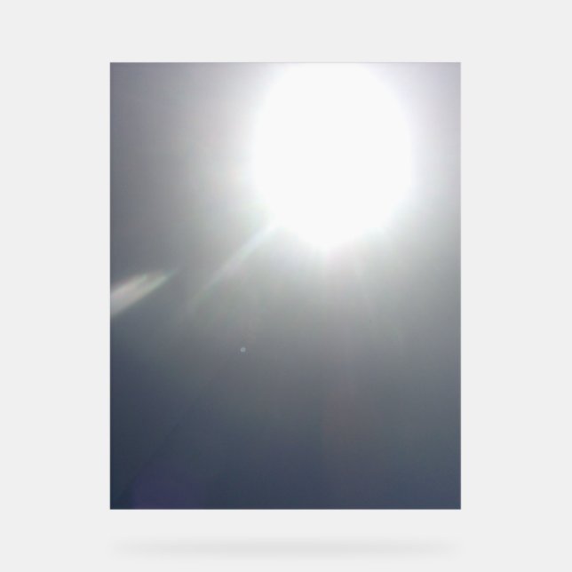 Blau-Himmel im Akrylsigndesign Acrylschild (Vorderseite)