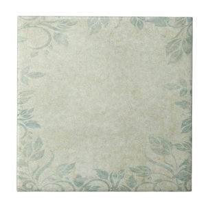Blau Hochzeit mit Vintage-Blumenranke Fliese