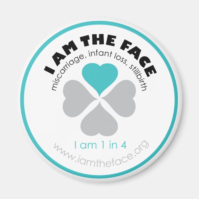 Blau Ich bin der Face-Magnet Magnet (Vorne)