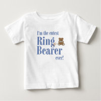 Blau Ich bin der süßeste Ringträger überhaupt Hoch
