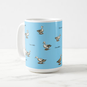 Blau ich liebe Enten Kaffeetasse