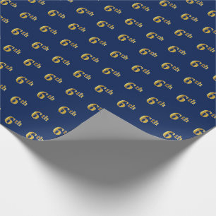 Blau, Imitat-Gold6. (6.) Geschenkpapier