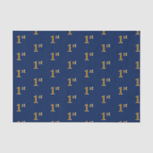 Blau, Imitate Gold 1. (First) Event Tissue Paper Seidenpapier