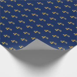 Blau, Imitate Gold 4. (4.) Event Wrapping Paper Geschenkpapier