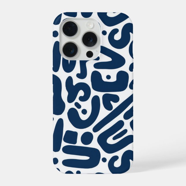 Blau  iPhone hülle (Rückseite)