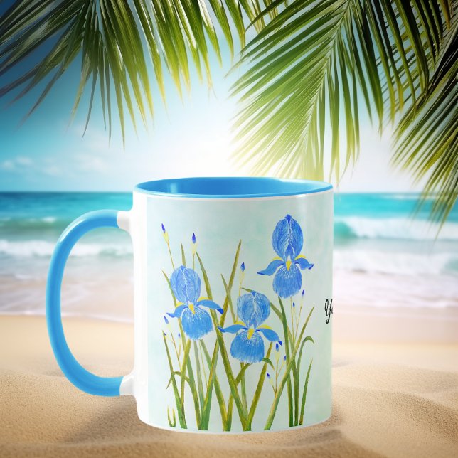 Blau Irische Combo-Tasse mit Text Tasse (Von Creator hochgeladen)