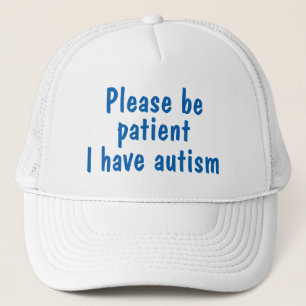 Blau ist bitte ich hat Autismushut geduldig Truckerkappe