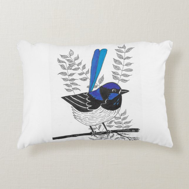 Blau ist das Beste! Dekokissen (Vorderseite)