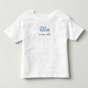 Blau ist mein Farb-Zitat Kleinkind T-shirt