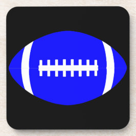 Blau + Jeder farbamerikanische Football Mancave Un Untersetzer