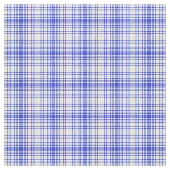 Blau Kariert 2 Stoff (Nahaufnahme)
