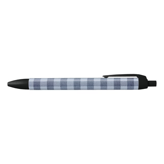 Blau Kariert Kugelschreiber (Oberseite)