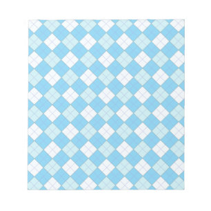 Blau Kariert Notizblock