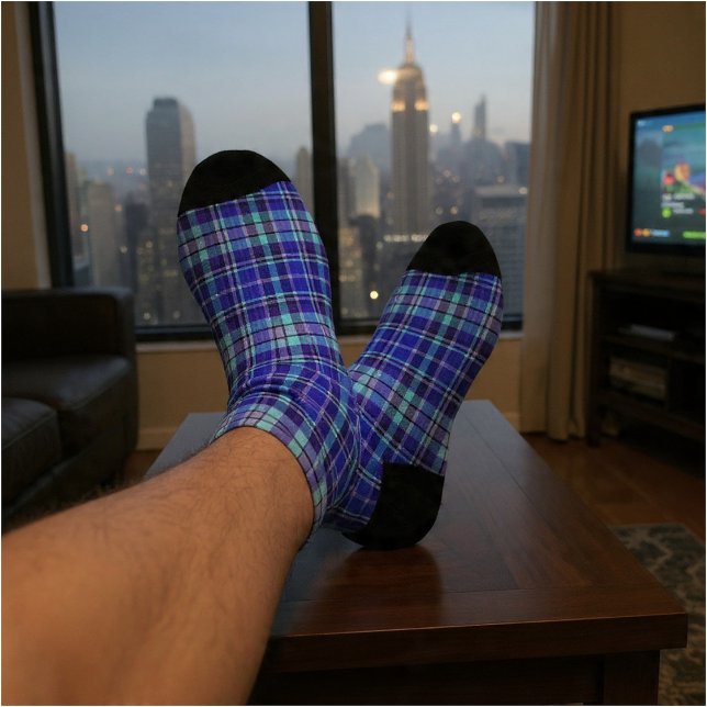 Blau Kariert Socken (Von Creator hochgeladen)