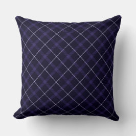 Blau Kariert / Tartan Kissen