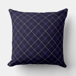 Blau Kariert / Tartan Kissen