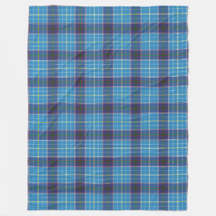 Blau kariert, Texas Staat tartan Fleecedecke