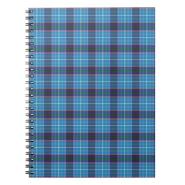 Blau kariert, Texas Staat tartan Notizblock (Vorderseite)