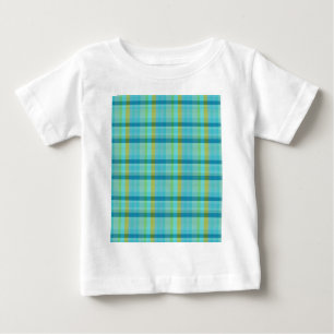 Blau Kariert von Shirley Taylor Baby T-shirt