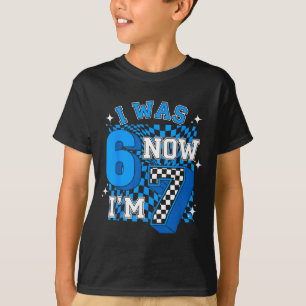 Blau kariert war 6 7 lustig 67 Geburtstagsjunge T-Shirt