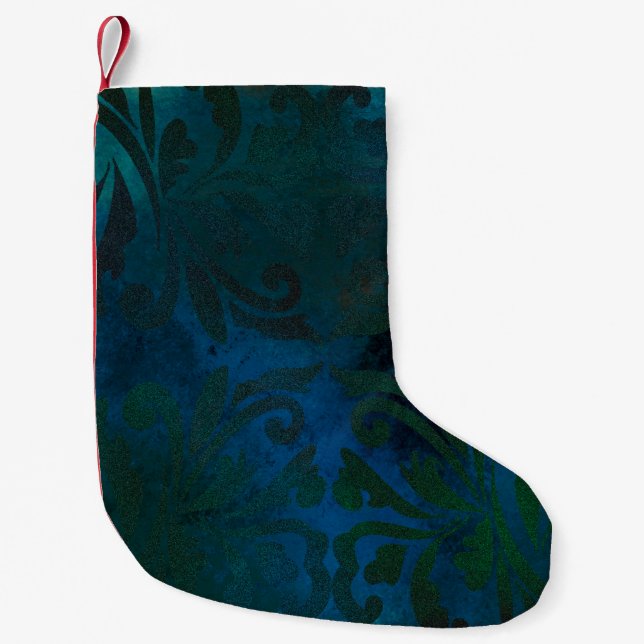 blau kleiner weihnachtsstrumpf (Vorderseite)