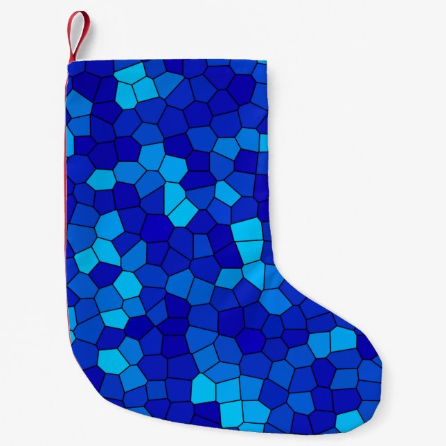 BLAU KLEINER WEIHNACHTSSTRUMPF (Vorderseite)