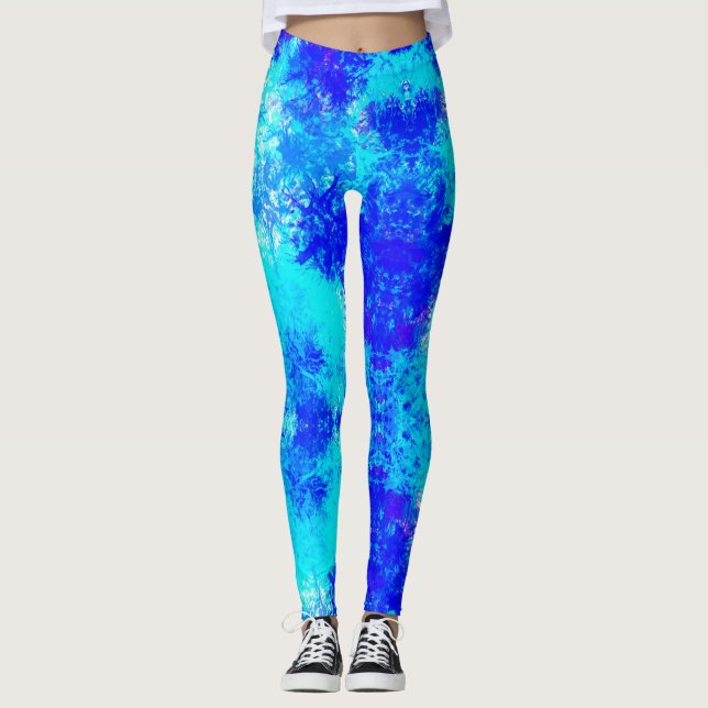 Blau Leggings (Vorderseite)
