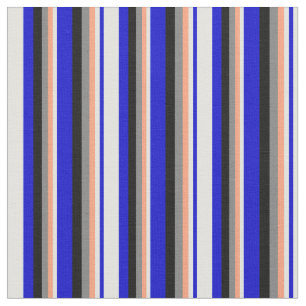 Blau, leichter Cyan, leichter Lachs, Grau und Schw Stoff