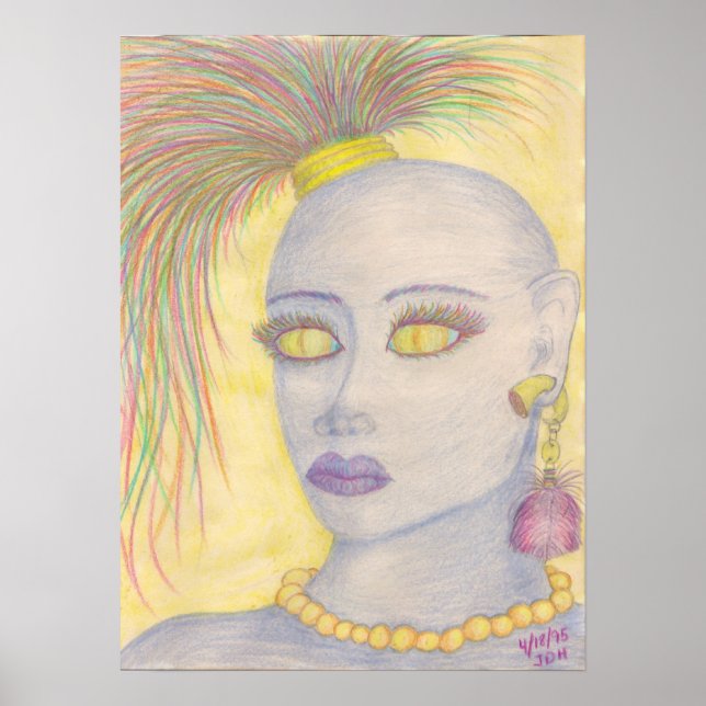 "Blau"-Leinwand Poster (Vorne)