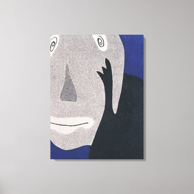 Blau Leinwanddruck (Vorderseite)