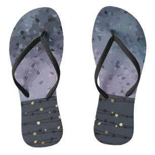 Blau-lila, Abstraktion Flip Flops
