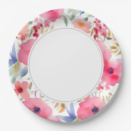 Blau Lila Pappteller