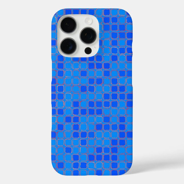 Blau Lila rosa Einzigartiger Cooler Chic Case-Mate iPhone Hülle (Rückseite)
