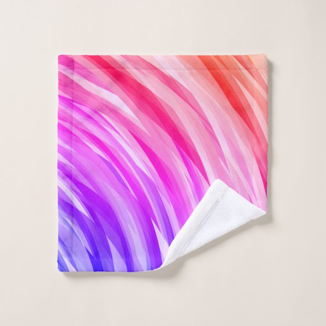 Blau Lila rosa Rosa Gelb Waschlappen (Waschlappen)