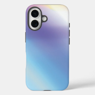 Blau Lila Rosa und Gelb Abstrakte Kunst iPhone 16 Hülle
