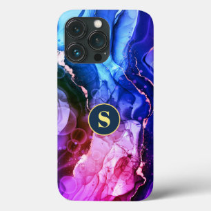 Blau, Lila und rot-violett Flüssigkeits-Tinte, Mon Case-Mate iPhone Hülle